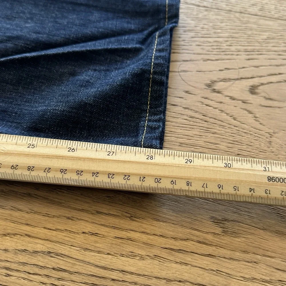 Vintage Diesel Quratt Jeans Men's 32x34 Dark Wash Faded Straight Leg Italy Y2K - Picture 12 of 13